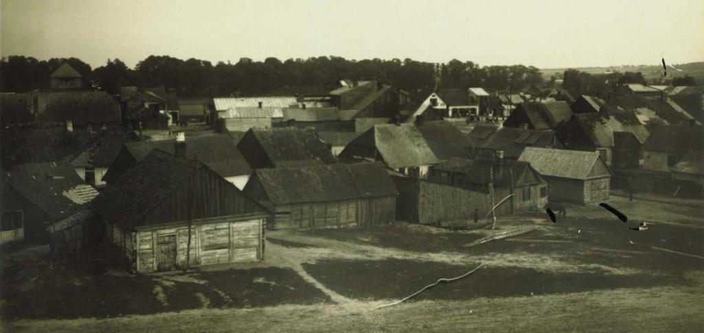Panorama Rejowca. Widok z budynku starej szkoły w kierunku wschodnim.