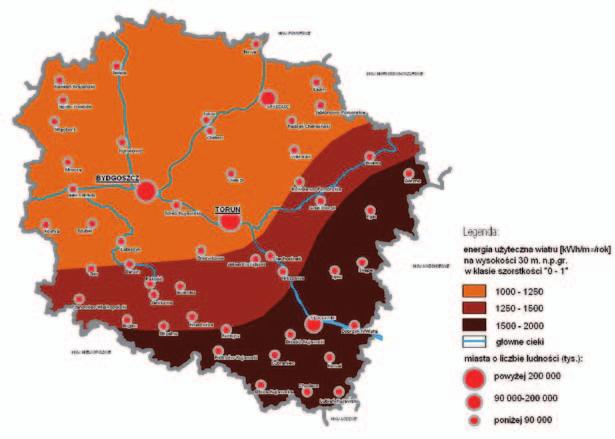 Możliwości wykorzystania hybrydowych źródeł energii elektrycznej na terenie województwa kujawsko-pomorskiego Rys. 7.