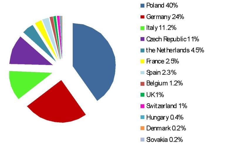 and fruit and vegetable products (11.5%). The smallest groups were mayonnaises, ketchups and sauces (2%), the products classified as other (1.6%) and convenience food (0.3%) (Fig. 8).
