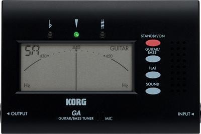 399 PLN 8740 GA 40 tuner gitarowo/basowy 59 PLN Tuner GA40 dedykowany jest dla gitar elektrycznych i basowych. Posiada on duży czytelny wyświetlacz LCD, stylizowany na wskaźnik igłowy.