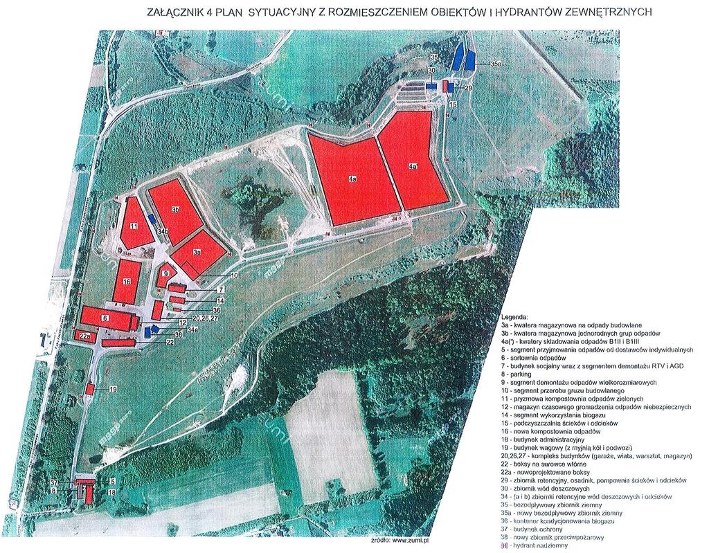 1.2 CHARAKTERYSTYKA LOKALIZACJI OBIEKTY budynki i budowle Obiekt 3a kwatera magazynowa na odpady