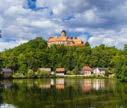 21 42 40 ZAMEK SCHÖNFELS Zamek Schönfels, zachowany prawie w całości w oryginalnym stanie średniowieczny kompleks z przedzamczem, podzamczem