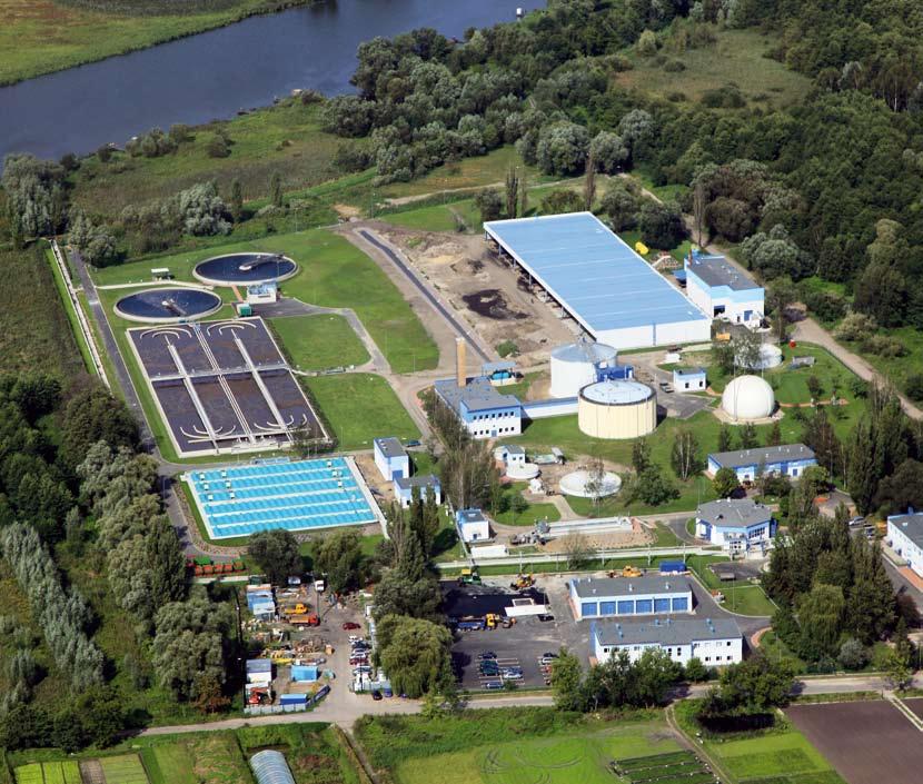 Oczyszczalnia ścieków i suszarnia osadów, Zdroje, Polska Sewage