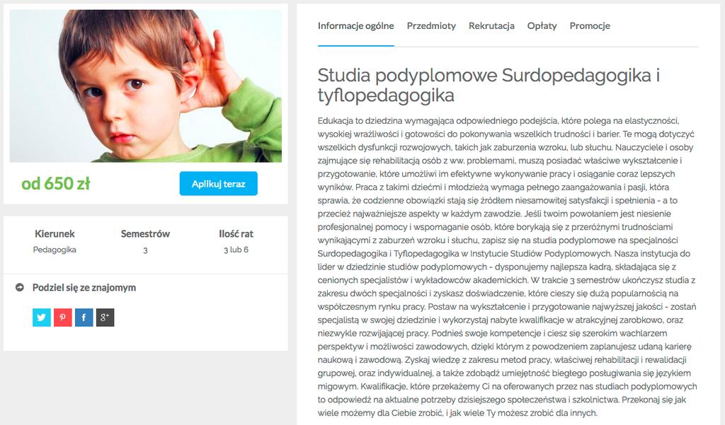 Rekrutacja on-line Dzięki nowej funkcji możesz zapisać się na studia podyplomowe przez internet!