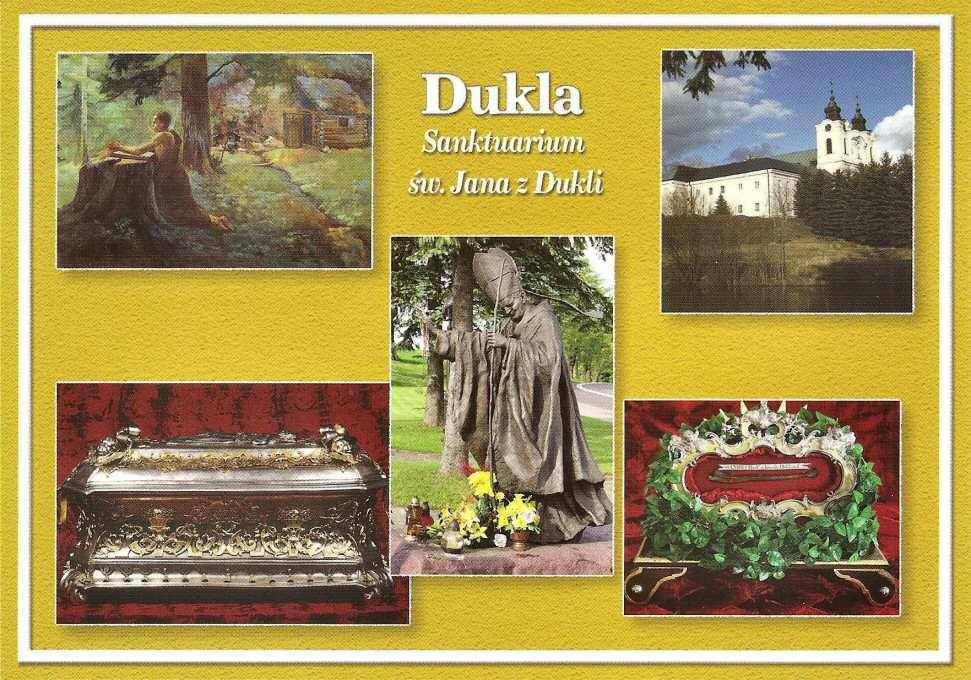 Chx-29 Brak Chx-29r Brak widokówka wydawca WYDAWNICTWO AGA. Dukla. Sanktuarium św. Jana z Dukli. Na rewersie: Dukla.