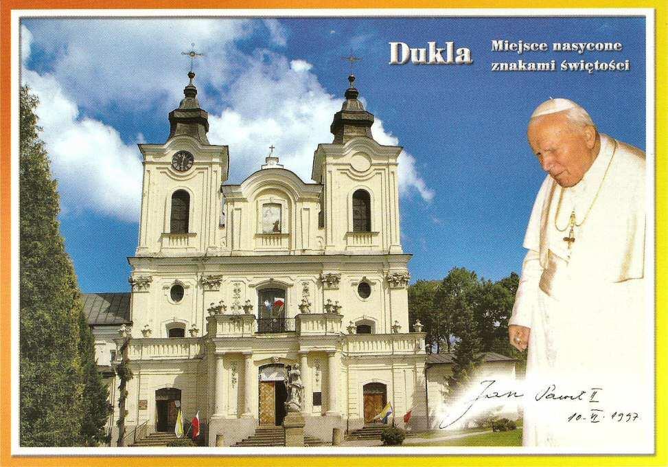 Chx-31 Brak Chx-31r Brak widokówka wydawca WYDAWNICTWO AGA. Dukla. Miejsce nasycone znakami świętości. Na rewersie: Dukla.