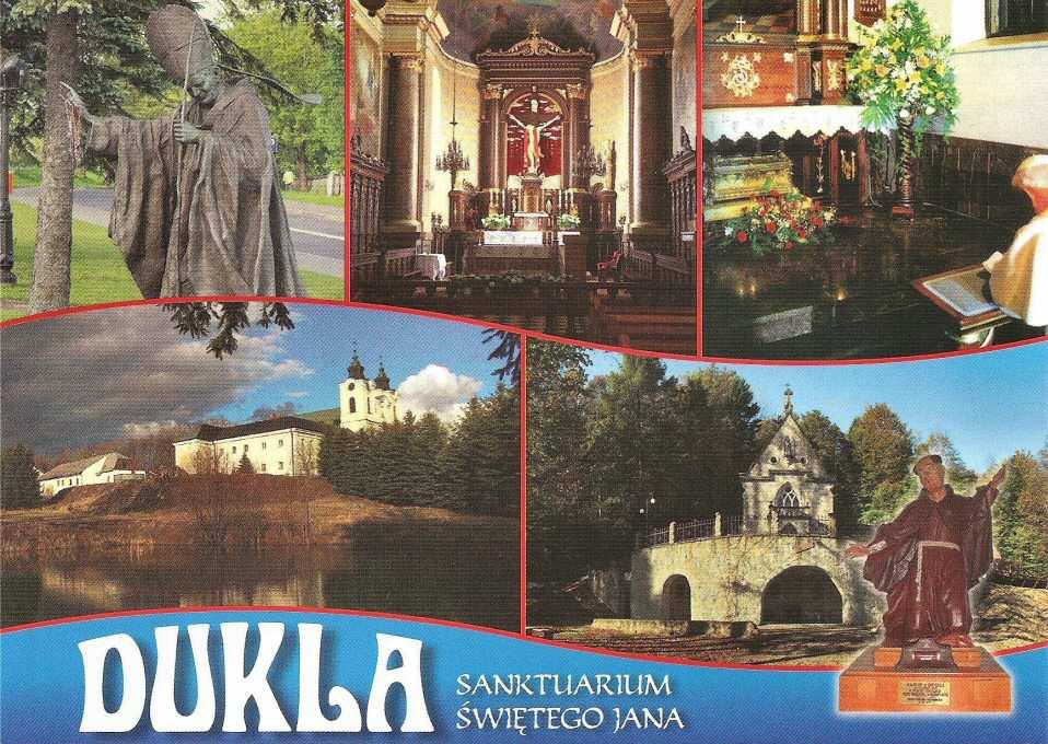Chx-33 Brak Chx-33r Brak widokówka wydawca WYDAWNICTWO AGA. Dukla. Sanktuarium Świętego Jana. Na rewersie: Dukla.