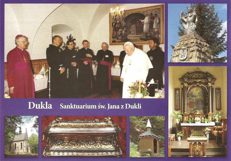 Chx-41 Brak Chx-41r Brak widokówka wydawca WYDAWNICTWO AGA. Dukla. Sanktuarium św. Jana z Dukli. Na rewersie: Dukla.