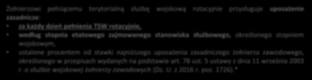 1 DZIEŃ 2 DNI DODATEK ZA LP. STOPIEŃ WOJSKOWY ĆWICZEŃ ĆWICZEŃ GOTOWOŚĆ MIESIĄC (ZŁ) (ZŁ) (ZŁ) BOJOWĄ (ZŁ) 1.