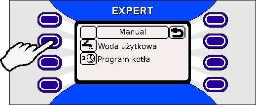 STAN KOTŁA w tej grupie moŝna uzyskać informacje o aktualnej temperaturze pracy, temperaturze płaszcza, mocy kotła, mocy dmuchawy, trybie pracy: LATO/ZIMA; CZUJNIKI wybierając tą grupę moŝna uzyskać