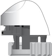 IMI TA / Siłowniki / EMO T Zakres roboczy EMO T jest zaprojektowany tak, aby pasował do wszystkich zaworów IMI TA/IMI Heimeier oraz rozdzielaczy ogrzewania podpodłogowego z przyłączem do siłownika