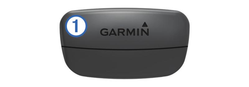 Loga firmy Garmin (na module i na pasku) powinno być zwrócone prawą stroną do góry.