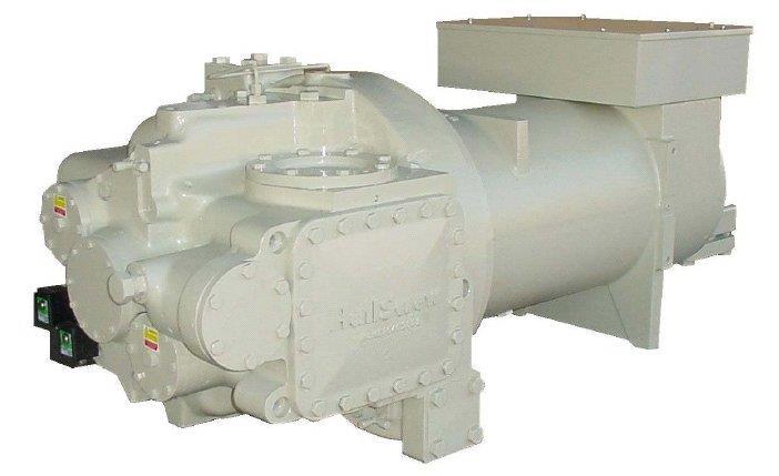Rys10 - Zdjęcie sprężarki Fr4100 Rys. 11 Zdjęcie sprężarki Fr3200 W sprężarkach z rodziny Fr3200 i Fr4100 dostęp do wewnętrznych podzespołów zapewniają dwie rozmieszczone po bokach pokrywy.