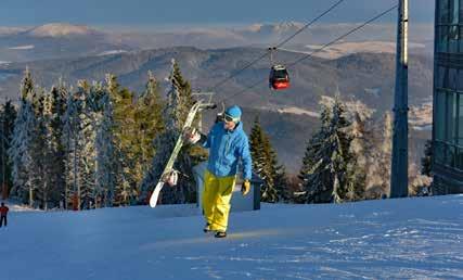 STACJE I WYCIĄGI NARCIARSKIE narciarze znajdą wiele miejsca na zimowe szaleństwa. Bardzo lubiane przez narciarzy i snowboardzistów są trasy nr 2 i 2a.