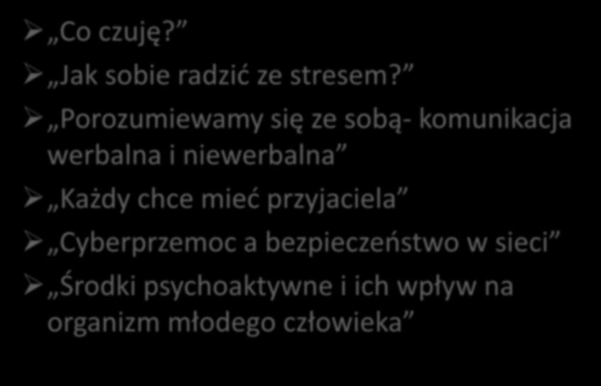 Co czuję? Jak sobie radzić ze stresem?