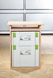 6. Wskazówki i rady Zastosowanie kilku elementów systemu Festool sprawia, że praca z CONTURO będzie jeszcze łatwiejsza. Tutaj każdy element jest do siebie dokładnie dostosowany.