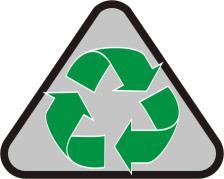 SPRZĘT NADAJE SIĘ DO RECYKLINGU. Materiały, z którego wykonane jest urządzenie nadają się do powtórnego stosowania. Urządzenie zawiera m.in.: miedź, mosiądz, cynę, stal i tworzywa sztuczne.