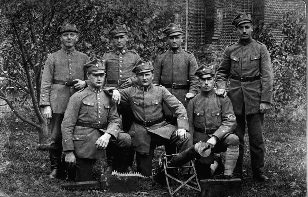 Drużyna karabinu maszynowego 12 pułku strzelców wielkopolskich w Kobylejgórze koło