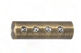 Para ALLURE do rury Ø 25mm chrom mat patyna c 25.0.2.2 25.0.0.2 25.0.5.2 25.0.9.2 2 szt.