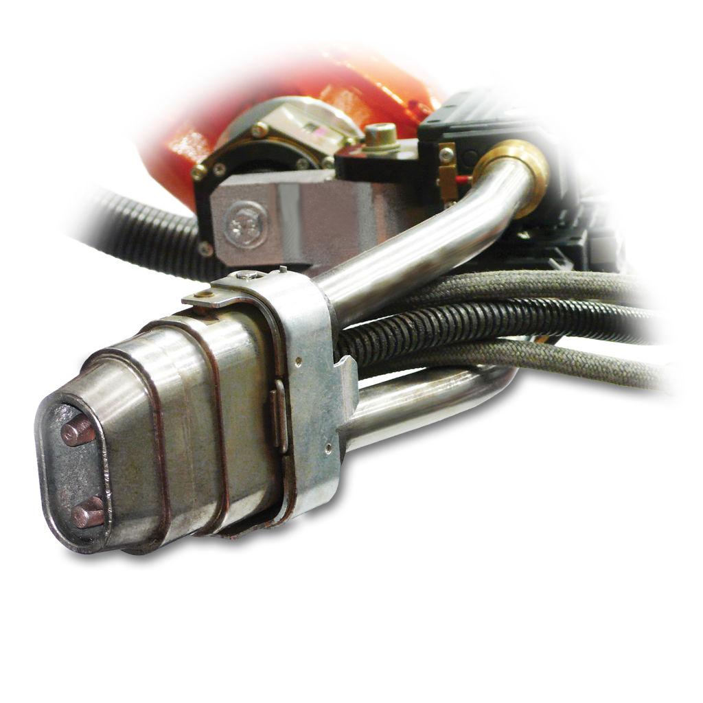 DT400L Wire feeder Lewostronny podajnik drutu do zautomatyzowanego spawania z niezawodnym 4-rolkowym mechanizmem podawania i rolkami podającymi wykonanymi w całości z metalu.