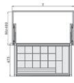 Pull out waredrobe shelf elis indeks / code j.m./m.u. wymiary/dimension 10.