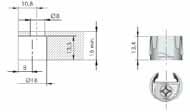1000 szt/pc 16mm IF-11401030IJ 1000 szt/pc 18/19mm złącze PK2