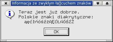 int main( int argc, char argv ) QApplication a( argc, argv ); Kodowanie znaków narodowych QTextCodec wkodowanielatin2 = QTextCodec::codecForName( ISO 8859-2 ); if (wkodowanielatin2)