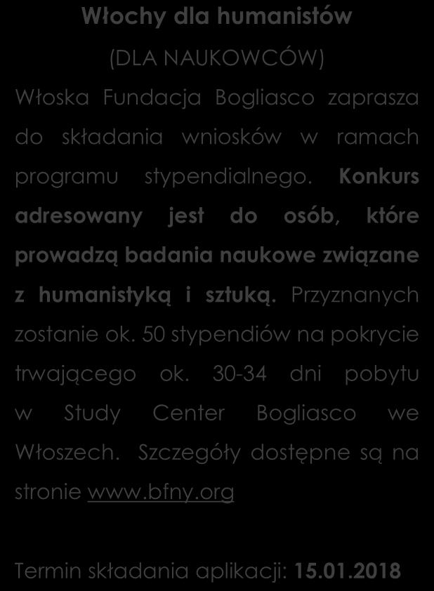 Konkurs adresowany jest do studentów chemii, biologii, biotechnologii, bioinżynierii i dziedzin pokrewnych, którzy w przyszłości planują uzyskanie stopnia doktora.