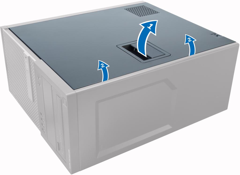 Wymontowywanie i instalowanie komponentów 2 Ta sekcja zawiera szczegółowe instrukcje wymontowywania i instalowania komponentów w komputerze.