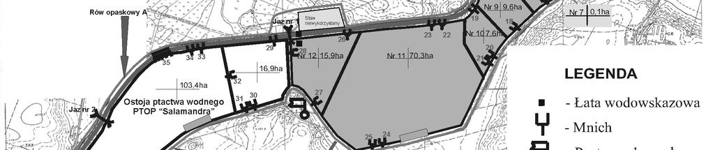 stawów rybnych w
