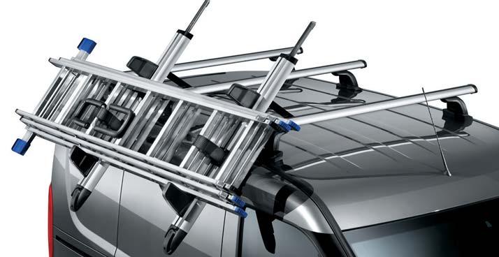 A smart ladder transport solution that enables you to load your ladders onto the roof of your vehicle without straining your back. To be mounted on the roof bars kit 50902258 or 50902256. Nr kat.