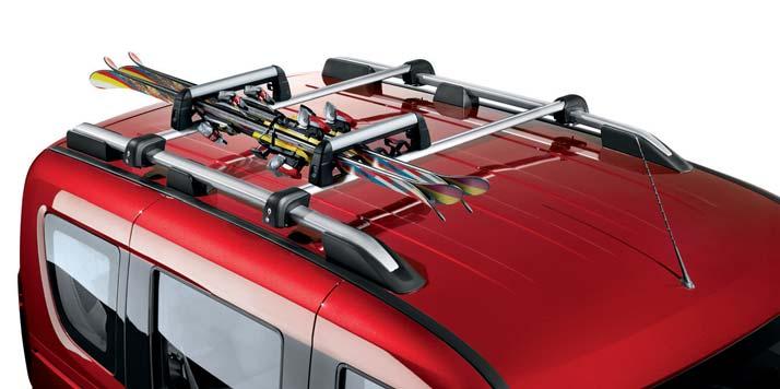 50902254 UCHWYT NA NARTY SKI CARRIER Na 4 pary nart lub 2 deski snowboardowe. For 4 pairs of ski or 2 snowboards. Nr kat. 71803106 * Na 3 pary nart lub 2 deski snowboardowe.