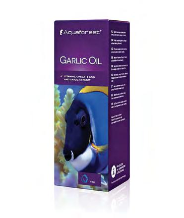 Garlic Oil ma działanie antybakteryjne i wspomaga system odpornościowy ryb. Zalecany jest jako część codziennej diety. Jest pomocny podczas kwarantanny i kuracji.