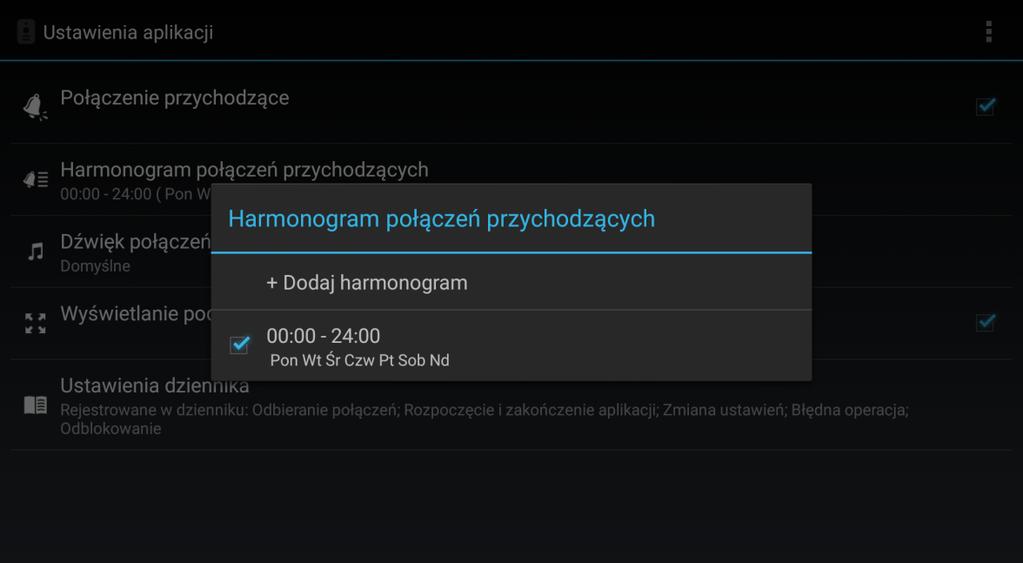 : w celu uniknięcia zakłócania ciszy nocnej) (Rys. 4.2). Rys. 4.2 Dźwięk połączeń przychodzących: możesz używać pliku audio zamiast domyślnego.