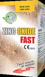łopatki metalowej. Gęstość i twardość zależna jest od ilości użytego proszku i płynu. UWAGA! ZINC OXIDE FAST czas mieszania z EUGENOLEM 30-50 s, czas wiązania 1-