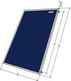 Wyjątkowo efektywna praca już przy minimalnym zapotrzebowaniu ciepła Głęboko profilowana aluminiowa wanna kolektorowa, odporna na warunki atmosferyczne Izolacja cieplna z wełny mineralnej o grubości