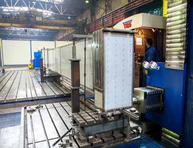 MOŻLIWOŚCI TECHNICZNE Centrum obróbcze z wytaczarką TOS Varnsdorf 150 CNC - do dokładnego współrzędnościowego wiercenia, wytaczania, frezowania i gwintowania - przesuw wrzeciennika w osi Y 3.