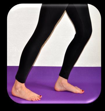 Ćwiczenie 11 Ćwiczenie rozciągające mięśnie łydki Ruch: przeniesienie operowanej stopy do