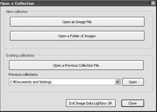 Korzystanie z Image Data Lightbox SR Ogólna charakterystyka programu Image Data Lightbox SR Oprogramowanie Image Data Lightbox SR umożliwia wykonanie następujących operacji: Wyświetlanie i