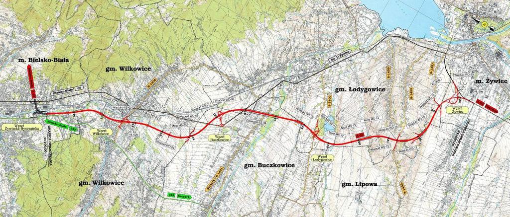 Największą inwestycją planowaną do realizacji na terenie BielskaBiałej jest budowa odcinka drogi ekspresowej S69 od węzła Mikuszowice w BielskuBiałej do Żywca.