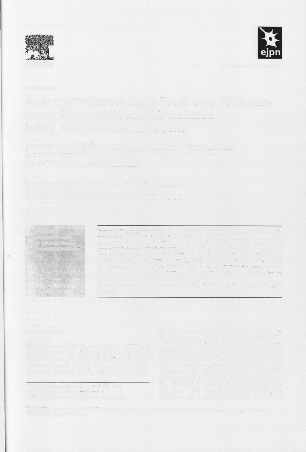 European Journal of Paediatric Neurology (2004) 8, 221-224 ELSEVIER www.elsevier.