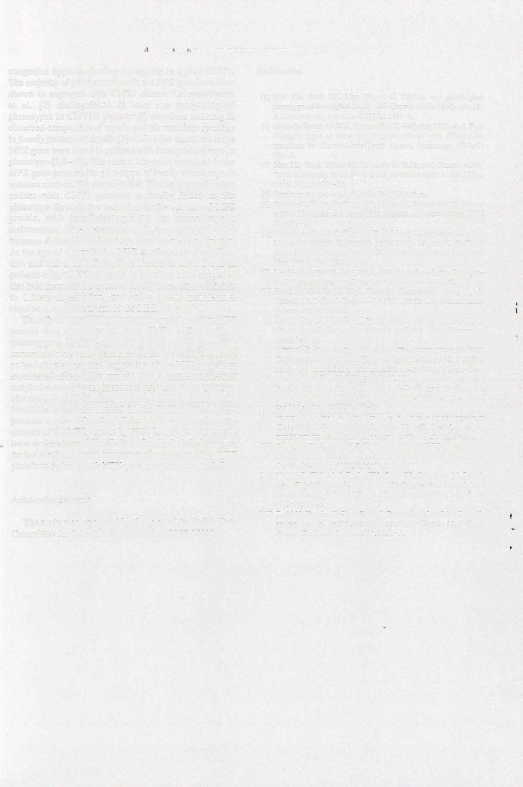 232.A.Kochański et al. /Neuromuscular Disorders 14 (2004) 229-232 congenital hypomyelinating neuropathy to typical CMT1.