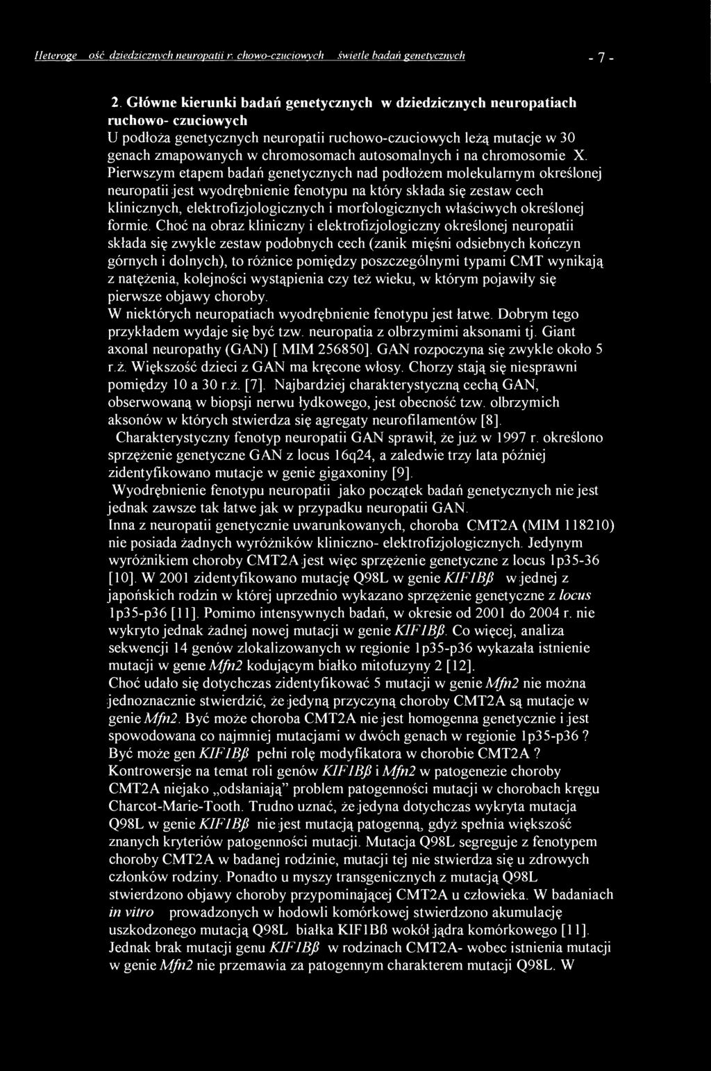 autosomalnych i na chromosomie X.