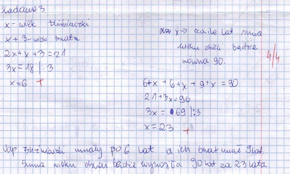 Zestaw 6, klasa 1 luty 2016/2017 Zadanie 1. (3 pkt) Wiesia i Zosia kupiły materiał na sukienkę.