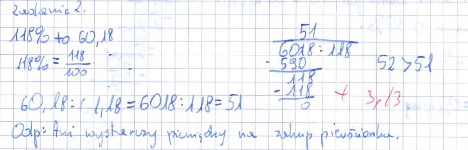 Zestaw 3, klasa 1 listopad 2016/2017 Zadanie 2. (3 pkt) Ania będąc w USA zobaczyła na wystawie pierścionek, który z 18% VAT-em kosztował 60,18 $.