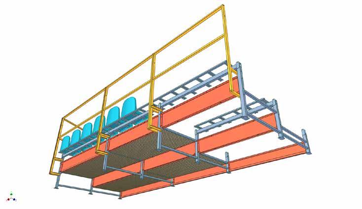 systemowa tylna 200 cm Barierka systemowa tylna 150 cm Mocowanie belki