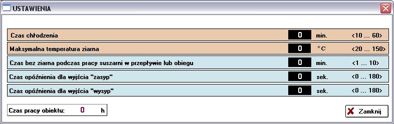 5.3. Ustawienia Po wybraniu opcji <USTAWIENIA> pojawia się okno przedstawione na rys.19 