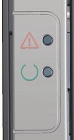 Interpretacja sygnałów świetlnych na panelu sterowania Tabela 8-1 Opis kontrolek oznaczających stan Symbol oznaczający wyłączoną kontrolkę Symbol oznaczający włączoną kontrolkę Symbol oznaczający