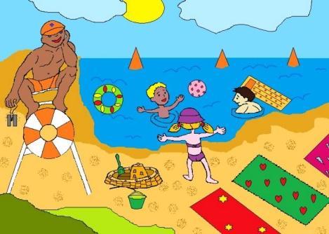 wspomnienia Wakacje spędziłem nad morzem. Codziennie bawiłem się na plaży. Widziałem foki w Fokarium. Było fantastycznie.