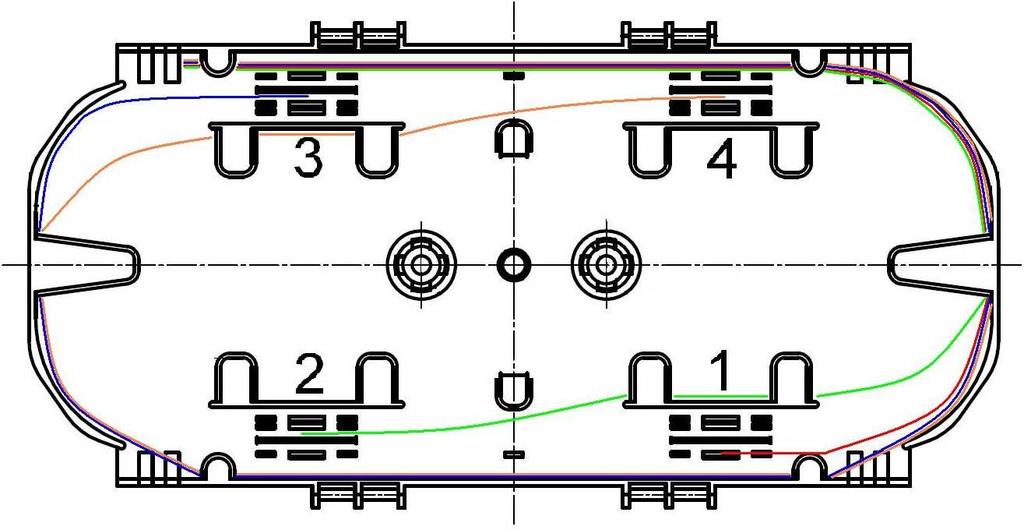 Instrukcja MontaŜu Światłowodowe Mufy Liniowe SEC 15 strona 19/23 WYKONANIE MONTAśU Włókna w tubie transportowej doprowadzić do kasety spawów Aby prawidłowo przygotować włókna do zespawania z